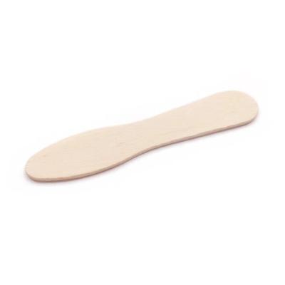 China Low MOQ Daily Wooden Birch Wooden Ice Cream Stick/Spoon Popsicle Sticks Waxing Spatulas With Brand Logo for sale