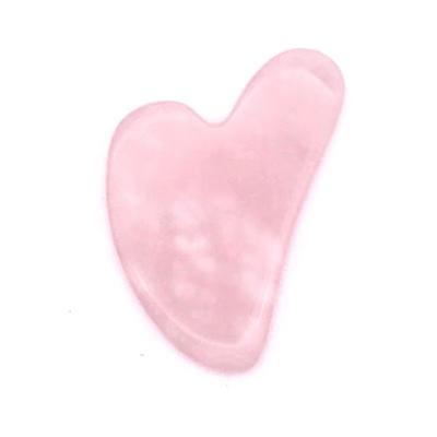 China Wholesale Private Label Rose Quartz Real Jade Guasha Best Face Lift Gua Sha for sale