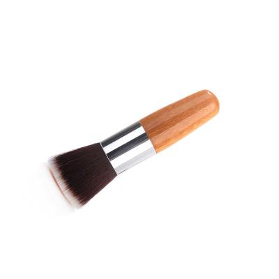 China Flat brush 2022 private label bamboo kabuki mini makeup brush wholesale for sale