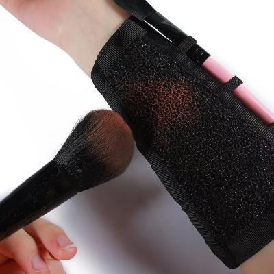 China Wholesale Daily Makeup Brushes Color Removal Remover Sponge Armband Makeup Brush Cleaner for sale