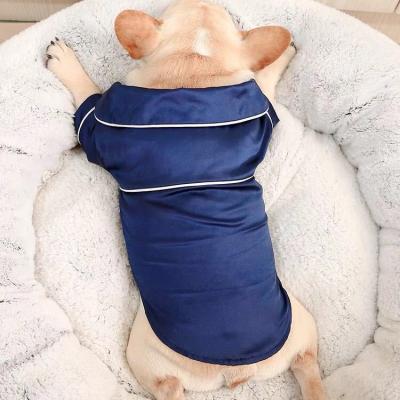 China Sustainable Dog Bathrobe Silky Pet Clothes Dog Apparel Pajamas for sale