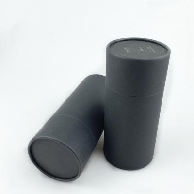 China Factory Price Recyclable Wholesale Black Cardboard Kraft Paper Tube Packaging for sale