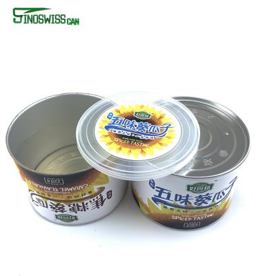 China 2021 Recyclable Cheap Price Round Shape Packaging Melon Seeds Paper Packaging Box For Dry Food for sale