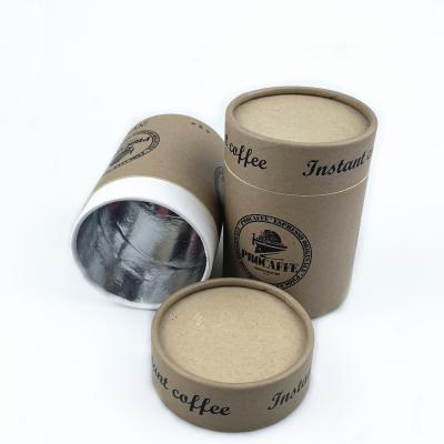 China Food Grade Biodegradable Custom Round Cardboard Tube Packaging Boxes For Food And Cosmetics for sale