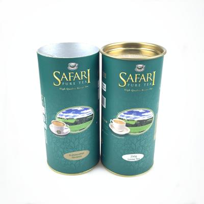 China Recyclable Coffee Powder Packaging Empty Coffee Paper Cans Empty Coffee Cans for sale