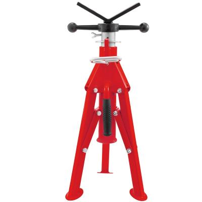 China V Head pipe stand jack folding tripod pipe hold support vise with adjustable height for sale