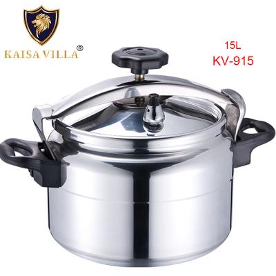 China KAISA VILLA Stocked (KV-915) in Polish Stock 15l Pressure Cooker Large Aluminum Pressure Cooker Mirror and Bakelite Handle for sale