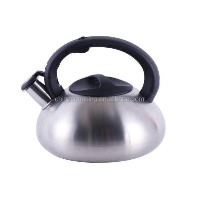 China New Viable KAISA VILLA Design Safety Lid Kettle Spout Cooking Water Tea Whistling Kwater Kettle Stainless Steel for sale