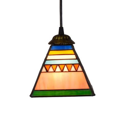 China Balcony Retro Home Tea Restaurant Decoration 15cm Bar Southeast Asian Style LED Lamp European Modern Corridor Small Creative Pendent Lamp for sale