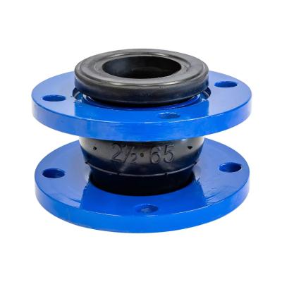 China Carbon Steel Galvanized Flange Single Sphere EPDM Flexible Rubber Expansion Joint for sale