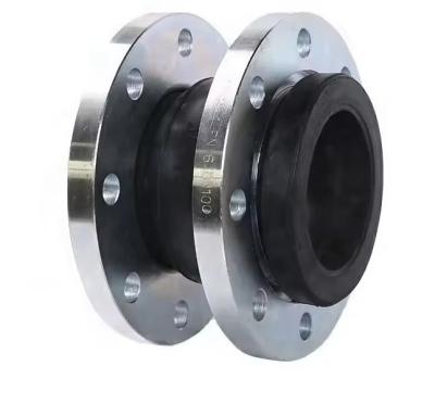 China PN10 PN16 PN25 Single Sphere Rubber Joint Rubber Bellows Expansion Joint With SS304/SS316 Flange Flexible Joint for sale