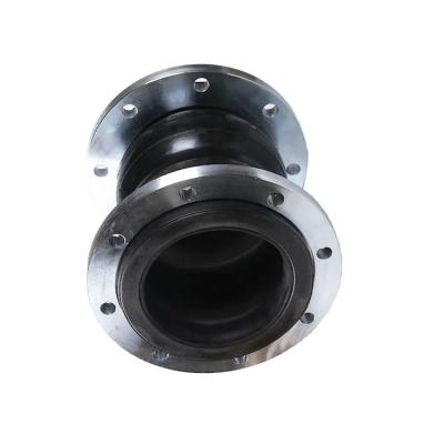 China DN125 Flanged Double Ball Flexible Rubber Expansion Joint Carbon Steel Threaded Telescopic Rubber Joint for sale