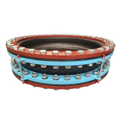 China Custom DN1600 Pn10 Flanged Fully Sealed Rubber Expansion Joints With Counter Flange for sale