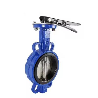 China DN250 ANSI 150LB Standard Clamp Type Butterfly Valve Gegote stalen handgreep Te koop