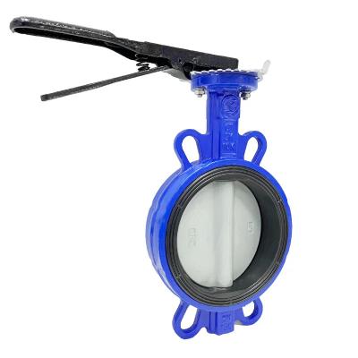 China 2 Inch Butterfly Valve Handle Wafer Type Cast Iron Manual Butterfly Valve for sale