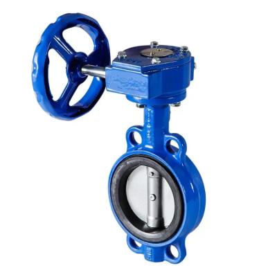 China 6Inch 150mm Ductile Iron Body NBR Rubber Sleeve Clamp Center Line Butterfly Valve for sale