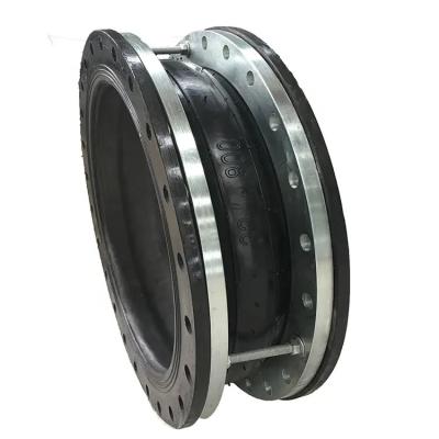 China Neoprene Galvanized Single Ball Limit Flange EPDM Stainless Steel Telescopic Flexible Rubber Joint for sale