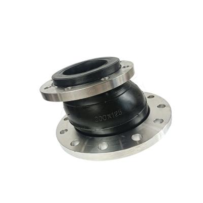 China ANSI 150LB Ductile Iron Flanged Rubber Bellows  Eccentric Expansion Reducer Rubber Joints for sale