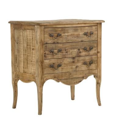 China (Other)Adjustable Reclaimed French Luxury Drawer Pine Chest For Bedroom/Living Room Furniture Rustic Distressed for sale