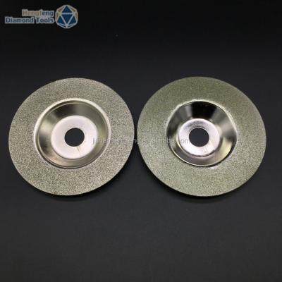 China Drilling Diamond Edged Round Shape Grinding Glass Blade for sale