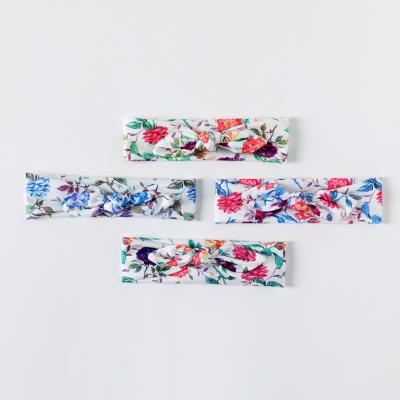 China Fashion Baby Good Quality Nylon Printing Hair Bands Organic Girls Hairband Baby Headband And Bows Baby for sale