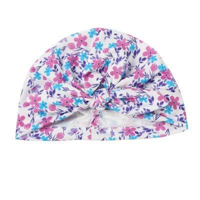 China Casual Sweet Bows Elastic Baby Headwraps Toddler Hair Accessories Christmas Headwear Newborn Baby Hat Turban Print Headbands for sale