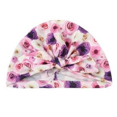 China Casual New Design Printed Colorful Soft Floral Baby Tied Headwear Hat Headband For Baby Hair Accessories for sale