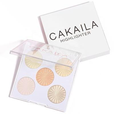 China CAKAILA LF21 New 5 Colors Waterproof Baking Powder Silhouette Makeup Highlighter Bar Contour Palette for sale