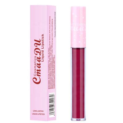 China CMAADU Waterproof FS 6 Colors Matte Lip Gloss Waterproof Velvet Long Lasting for sale