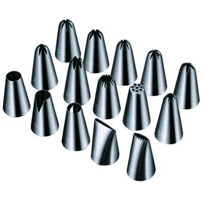 China Viable cake decorating tools 304 2020 stainless steel tips set cupcake oem style cake decorating nozzies piping tips for sale