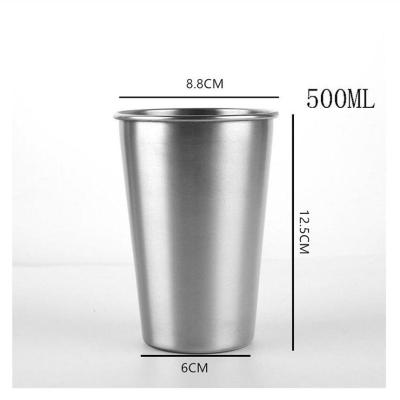 China Sustainable Steel Mug With Straw 304 Stainless 16oz Coffee Mug With Silicone Lid for sale