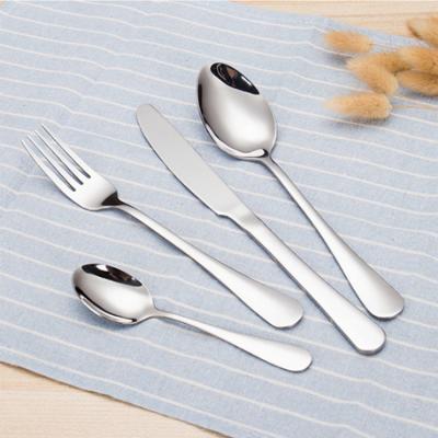 China Wedding Viable Custom Luxury Travel Set Hotel Restaurant Logo Flatware Set Western Stainless Steel Spoon Fork Knife Stainless Steel Cutlery Set for sale