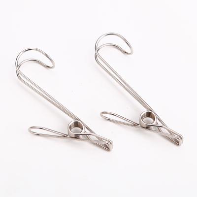 China Personalized Customization Marine Grade Metal 304 Material Clothing Peg Hook Quilt Clip Large For Home Use for sale