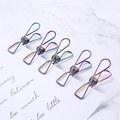 China Cheap Custom Customization Grade 316 Stainless Steel ECO Rainbow Infinity Marine Clothespins Hanging Clips Laundry Pins for sale