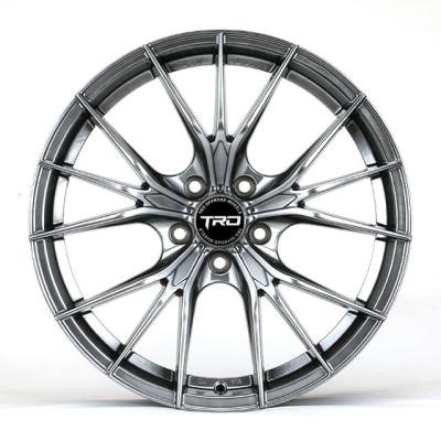 China Sports modification TRO 18 inch grid structure PCD 5x112-120 JWL VIA certified automobile alloy hub has five double spoke deep disc concave surfaces for sale