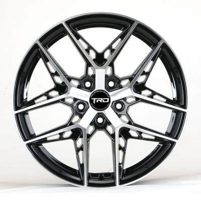 China Sports modification flow forming auto rim mesh design alloy wheel 18 inch 5 hole pcd114 3.112 transformer design for car surface black coating for sale