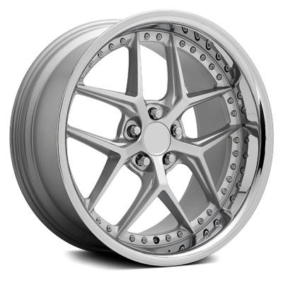 China Alloy 5 Frame Recessed Aluminum Chrome Plated Wheels For Audi 20 Inch Alloy Wheels BMW for sale