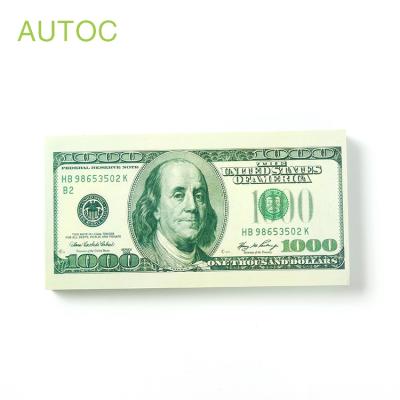 China Loose Leaf Dollar Series Popular Transparent Green Sticky Note for sale