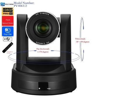 China Rotating PTZ USB Video Conference PTZ Camera, 1080P, Plug and Play, Factory Price, Telecom Product (PV406U2) for sale