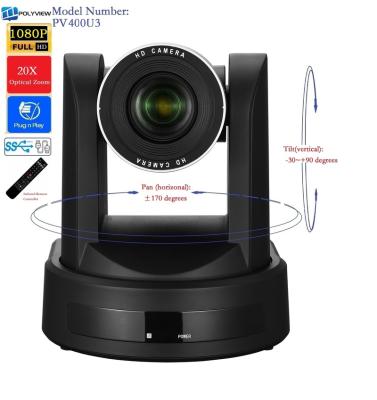 China Conference Room Meeting Solution Video Conference Camera, 20x Optical Zoom, 1080P with USB3.0 - HDMI Interface, Factory Direct Trade (Polyview: PV400U3) for sale