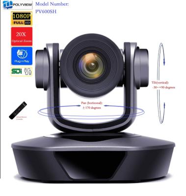 China 20X Optical Zoom, HD 1080P Video Conferencing PTZ Conference Room Meeting Solution Camera with SDI, - HDMI Produced, Factory Direct Trade (PV600SH) for sale