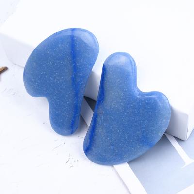 China 100% Dong Ling body natural green jade massage board tools massage jade guasha Gua sha facial stone for sale