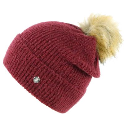 China COMMON Gift Hat Christmas Pompom Tie Dye Novelty Knit Beanie Knit Hats for sale