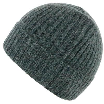 China COMMON Wholesale Best Selling Winter Popular Cashmere Knitted Beanie Hat Round Up Cuff for sale