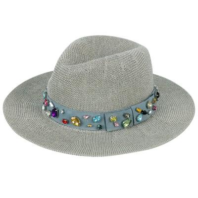 China 2021 Hot Sale Image Lady 100% Polyester Knitted Hat With Decorative Band, Felted Hat Cap for sale