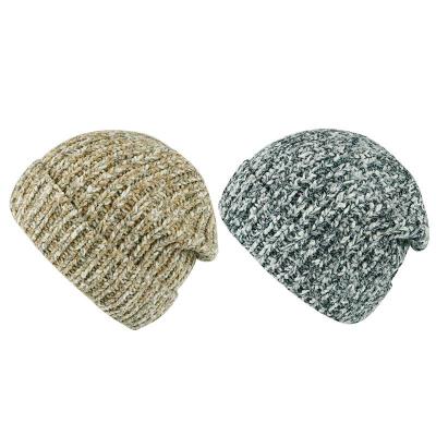 China Polyester COMMON Color Ladies Chenille Winter Hat Beanie Rotation Warm Knitted Hat With Mix Color For Women for sale