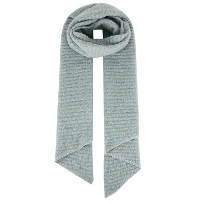 China 50%recycled Polyester 50%polyester Ladies Recycled Solid Knitted Polyester Scarf for sale