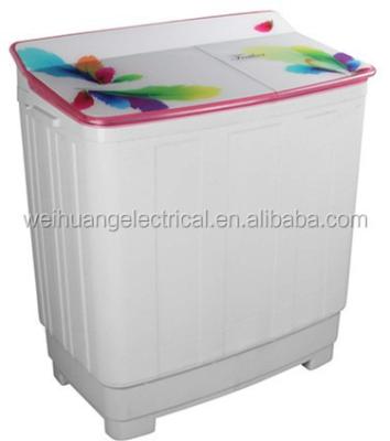 China Twin 9.5KG Tub Washing Machine Stainless Steel Glass Plastic Body Cover for sale