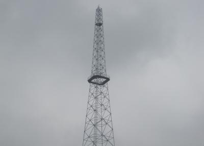 China 355 Mpa Self Standing Antenna Tower , 80m Quadrilateral / Triangle Antenna Tower for sale