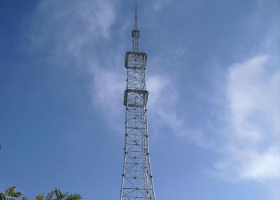 China Four / Three Leg Radio Antenna Tower Durable ASTM A123 Galvanizing Standard for sale